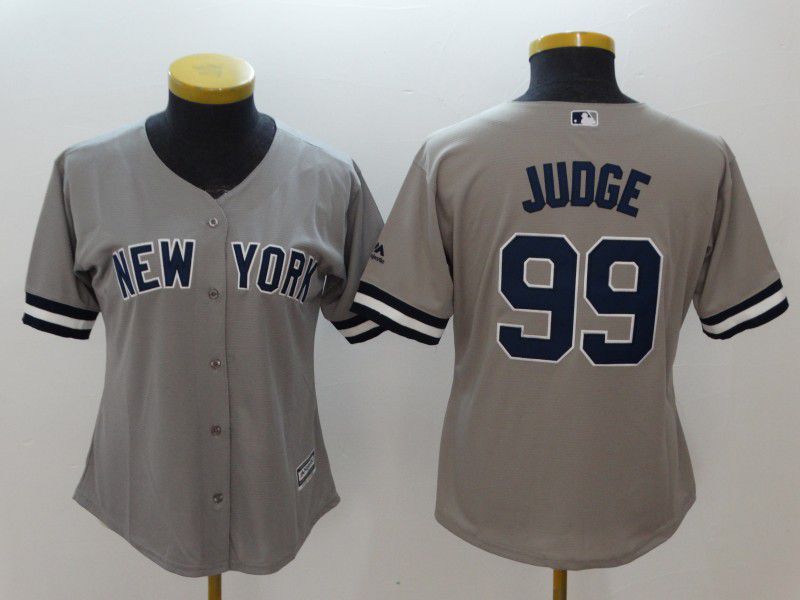Women New York Yankees 99 Judge Grey MLB Jerseys